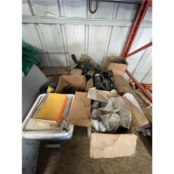 Misc. screws, sprayer, lights, broom, tins