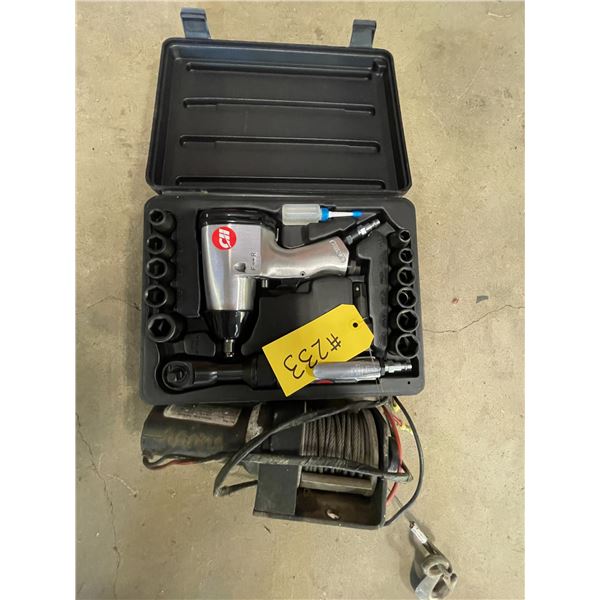 Air impact / wrench kit, ATV winch