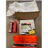 Image 2 : 3  1/4in Hyd hoses, 2 road flare kits, box of paint suits