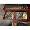 Image 2 : Benchmark tool box c/w sockets, screw drivers, wrenches, staples