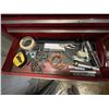 Image 5 : Benchmark tool box c/w sockets, screw drivers, wrenches, staples