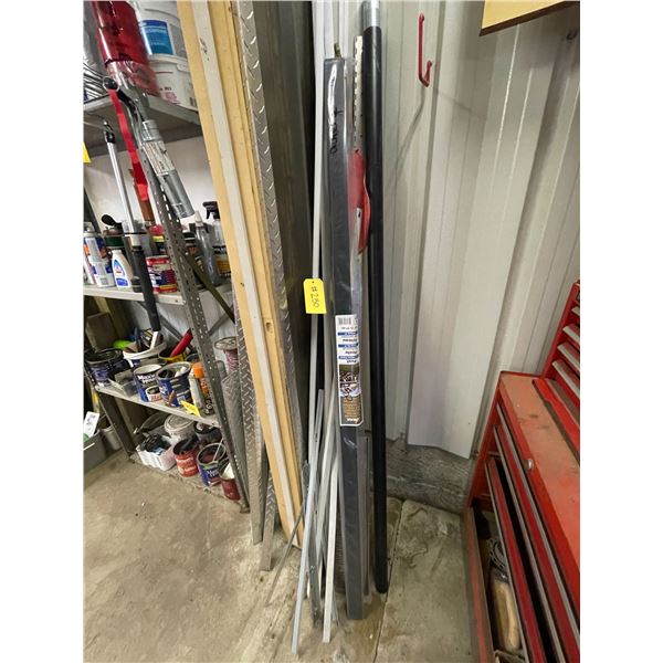 Qty of edging & plastic pipe