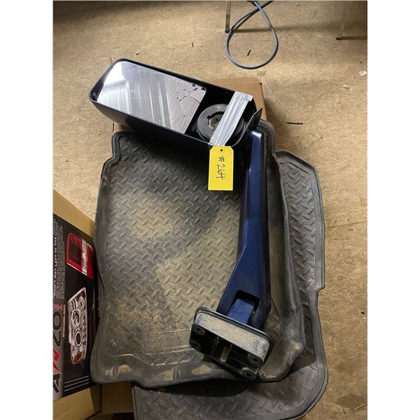 Truck mats, mirror, headlight housing