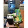 Image 1 : Water jug, heater, horse shoe game, mini bottles