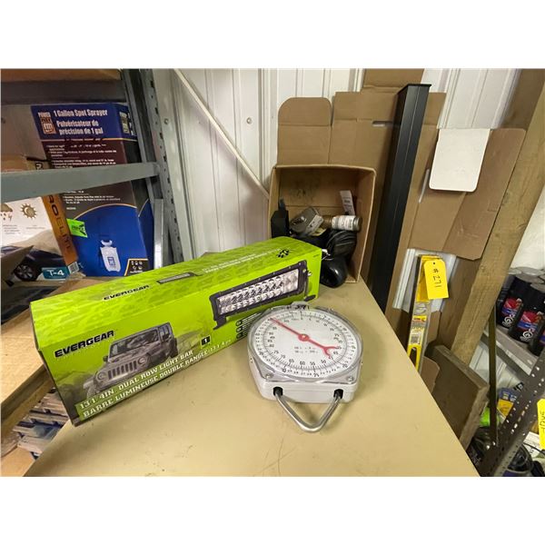 Level, plumbing fittings, post, scale, led light bar