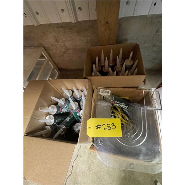 Qty of synthetic rubber caulking