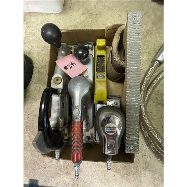 3 Air sanders, hand plainer