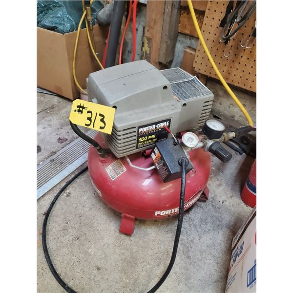 Porta-cable air compressor c/w hose