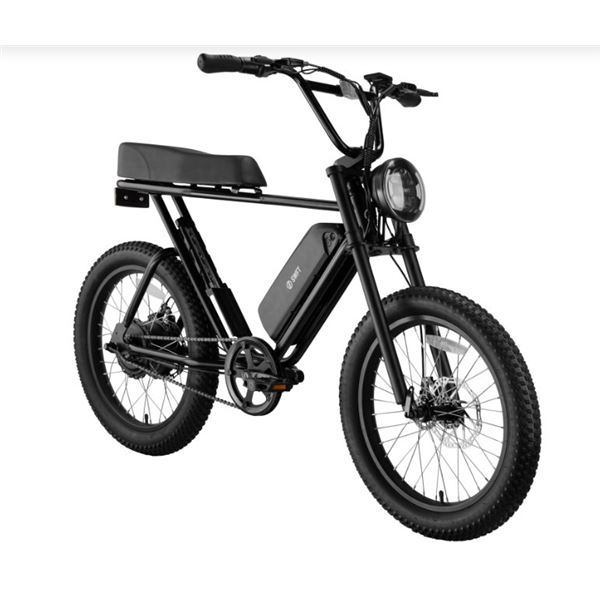 SWFT ZIP X 500W ELECTRIC FAT TIRE MOTORCYCLE STYLE BIKE WITH UP TO 59KM BATTERY LIFE -  TESTED WORKI
