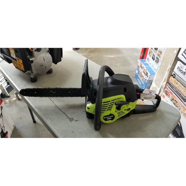 POULAN GAS CHAINSAW, MODEL PL3314, WORKING ORDER
