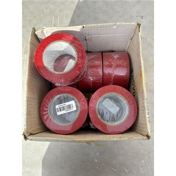 BOX OF RED VINYL TAPE