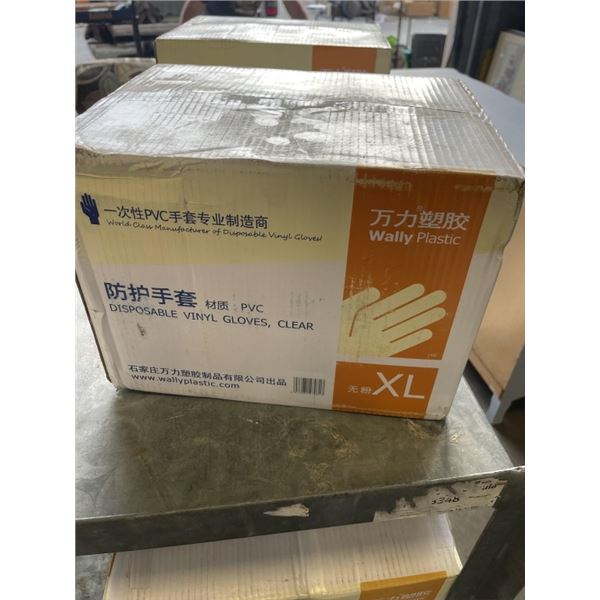 CASE DISPOSABLE VINYL GLOVES, SIZE M