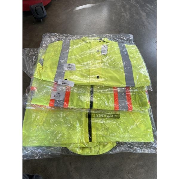 THREE SAFETYJACKETS SIZE XL