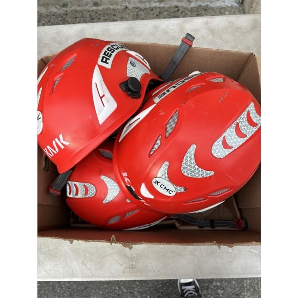 5 RESCUE TEAM HELMETS