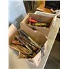 Image 1 : BOX OF HAMMERS AND BOX OF CHISELS AND WEDGES