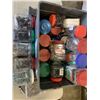 Image 1 : LARGE TOTE FULL OF ASSORTED SCREWS AND HARDWARE PACKS
