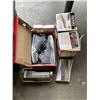 Image 2 : LARGE TOTE OF ASSORTED FILTERS, TRIMMER SETS, AUTOMOTIVE ITEMS ETC.