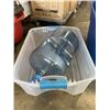 Image 2 : LOT OF PLASTIC STORAGE BINS