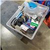 Image 1 : PLASTIC BIN OF IRRIGATION SUPPLIES AND FITTINGS, TUBING ETC.