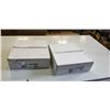 Image 1 : TWO BOXES OF BLACK CHECK SHEETS BASKET LINERS