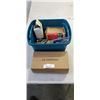 Image 1 : TOTE AND BOX BOX OF ASSORTED HAND TOOLS
