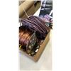 Image 3 : ROLL OF COPPER WIRE, TWO BUNDLES OF CABLE AND TRAY OF VARIOUS BITS