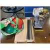 Image 1 : CASE OF 3 INCH STRIP NAILS, ASSORTED HARD HATS AND SUPER DRIVE ATTACHMENT