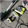 Image 2 : CERTIFIED CORDLESS SWEET TRIMMER WITH BATTERY, NO CHARGER SKIL BELT SANDER AND RYOBI CORDLESS DRILL 