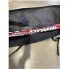 Image 2 : PAIR OF ATOMIC RS:11 CROSS COU8NTRY SKIIS AND POLES WITH SIZE 10 INSULATED BOOTS