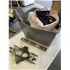 Image 1 : TOTE OF TOOLS AND SHOP SUPPLIES