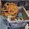 Image 1 : TOTE OF EXTENSION CORDS
