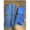 Image 1 : 2 BLUE TARPS, APPROX 38FT X 22FT EACH