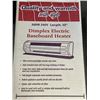 Image 3 : DIMPLEX ELECTRIC BASEBOARD HEATER, 22 INCH AND CLAMSHELL HALOGEN LIGHT