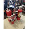 Image 1 : 4 CHARGED FIRE EXTINGUISHERS AND 1 NEEDS RECHARGE
