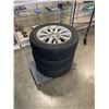 Image 1 : SET OF 3 CHRYSLER 5 BOLT WHEELS WITH BRIDGESTONE TURANZA 215/60R17