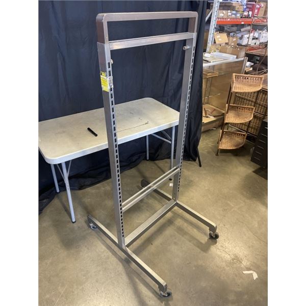 ROLLING COMMERCIAL RETAIL RACK