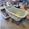 Image 1 : AMES 4 WHEEL PLASTIC EASY DUMP WHEELBARRELL