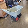 Image 2 : AMES 4 WHEEL PLASTIC EASY DUMP WHEELBARRELL