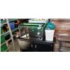 Image 1 : FISH TANK WITH BLACK CABINET