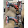 Image 2 : MILWAUKEE 3PC CORDLESS TOOL SET, 2 IMPACT DRILLS, AND CIRCULAR SAW, WITH CHARGER, AND BAG NO BATTERI