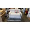 Image 2 : 6FT CHROME ROLLING RACK, 48 WIDE, 18 DEEP, 6 SHELVES TOTAL
