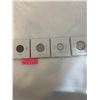 Image 2 : 4 - 1946 CANADIAN COINS - 800 SILVER 25c PLUS 5CENT & 1CENT