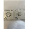 Image 2 : 4 - 1951 CANADIAN COINS -800 SILVER 25CENT 10CENT PLUS NICKLE 1CENT
