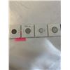 Image 2 : 4 - 1947 MAPLE LEAF CANADIAN COINS - 800 SILVER 25CENT 10CENT PLUS 5CENT