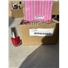 Image 2 : OPI AND CHINA GLAZE NAIL POLISH WITH CASE OF PINK FILES
