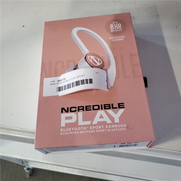 NEW NCREWDIBLE PLAY SPORT HEADPHONES