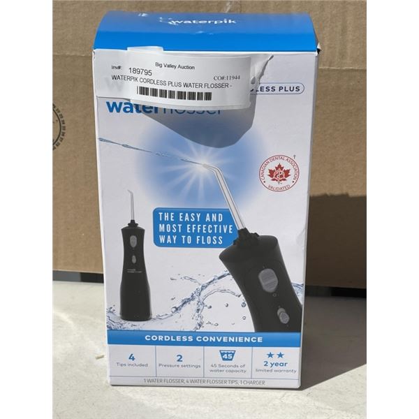 WATERPIK CORDLESS PLUS WATER FLOSSER - TESTED WORKING, RETAIL $74