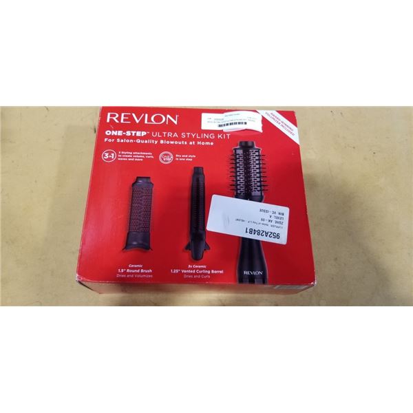 REVLON ONE-STEP ULTRA STYLING KIT, TESTED WORKING