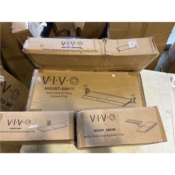 ASSORTED VIVO KEYBOARD TRAYS
