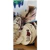 Image 4 : SET OF 4 CUPS AND SAUCERS, VICTORIAN CRANBERRY DECANTER, DRESDEN GIRL, 6 COLCOUGH PLATES AND SET OF 